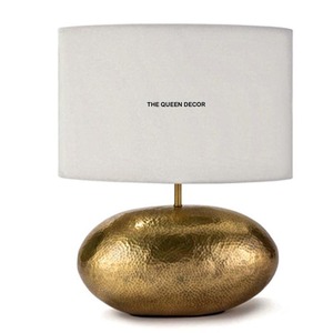 Living Room Metal Tabletop Bedside Night <b>Table</b> Lamp Modern Electric Lamp Golden Hand Hammered Metal <b>Table</b> Lamp - Product Image 1