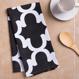 Serviette de cuisine carrée imprimée en coton 100% tissé, écologique, lavable en machine - Product Image 2