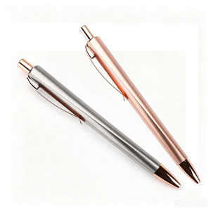 NM-139 <b>Multi</b> <b>Color</b> Advertising Big Metal Clip <b>Pen</b> With Rose Gold Clip Accessories Click Gel Ink <b>Pen</b> - Product Image 4