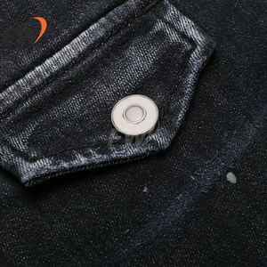 Jeans en denim évasé noir décontracté vintage de haute qualité en coton, taille basse, personnalisé, vente en gros OEM pour hommes - Product Image 5