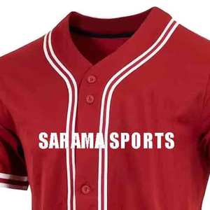 เสื้อเบสบอลซอฟต์บอลผ้าโพลีเอสเตอร์นุ่มแบบใหม่มาแรง ขายดีที่สุด พร้อมลายเสื้อแบบแถบ - Product Image 2