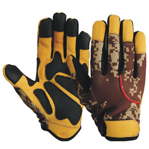 Industrial Safety <b>Gloves</b> for Men Women-Construction Mechanic Use Anti-Slip for <b>Screen</b> 6mil Thickness Polyester Leather - Product Image 6