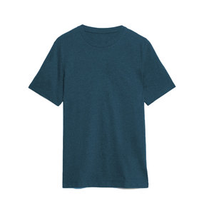 Été/Printemps Coton Polyester Solide Vente en Gros T-shirts Pas Cher Poids Lourd Hommes Casual Col Ras Du Cou Interlock T-shirts Fabriqué au Bangladesh - Product Image 4