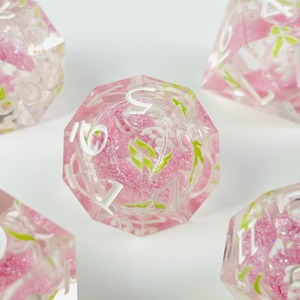 Ensemble de dés en résine haute transparence, dés polyédriques en résine transparente pour jeux de table professionnels de Dungeons and Dragons, dés en gros - Product Image 5