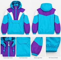 Veste matelassée à capuche pour homme, personnalisable OEM, avec col montant enduit, respirante, imperméable, fermeture éclair, hiver, logo personnalisé, vente en gros