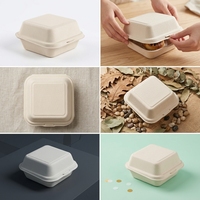 Boîte alimentaire jetable pour boulangerie avec couvercle, emballage à emporter pour gâteaux, desserts et pâtisseries