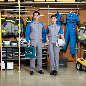 Ensemble de vêtements de travailleurs vendeurs de HAUTE QUALITÉ vêtements de sécurité costume de travail électrique uniforme pantalon cargo industriel vêtements de travail-échantillon gratuit - Product Image 2