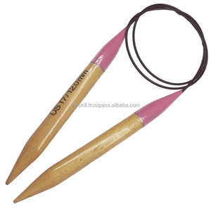 Aiguille à tricoter ronde circulaire en bois personnalisée de qualité supérieure finition lisse conception ergonomique idéale pour les commandes en gros US 6 4mm - Product Image 4