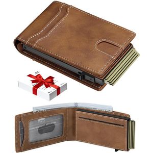 Portafoglio Sottile RFID Furid per Uomo, con Finestra Pop-Up per Documenti, Regalo di Compleanno per Marito o Padre - Product Image 1