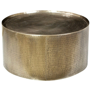 Industrial Hammered Metal Coffee <b>Table</b> <b>Gold</b> Finished For Home Hotels Living Room Decorative Furniture <b>Round</b> Coffee <b>Table</b> - Product Image 4