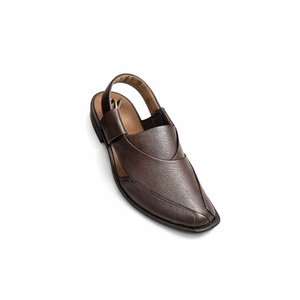New Design LEATHER STUDIO Peshawari Chappal Sandals Cow Leather Handmade Lightweight Peep Toe Buckle Strap All Seasons Wholesale - Product Image 3
