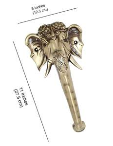 Manija de Puerta de Latón con Diseño de Ganesha, Acabado Antiguo, para Templo Principal, Decoración del Hogar, Resistente, Tradicional - Product Image 4