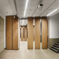 Cloison fonctionnelle fusionnant le mur coulissant mobile amplifiant l'adaptation dynamique de disposition d'espace flexible de bureau