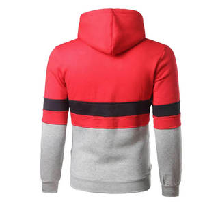 เสื้อฮู้ดผู้ชายแบบสวมหัว คอตตอนฟลีซ สีบล็อก สไตล์ลำลอง สตรีทแวร์ รับทำโลโก้ตามสั่ง รับผลิตแบบ OEM ODM ขายส่งจากโรงงาน - Product Image 6