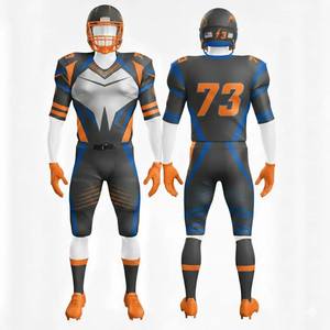 Maillot de football américain personnalisé pour homme, col en V, manches courtes, impression numérique, évacuation de l'humidité, extensible dans quatre sens, maille ajustée en polyester - Product Image 1