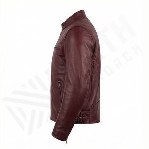 Chaqueta de Motociclista de Cuero Genuino para Hombre de la Mejor Calidad, Nueva Colección de Invierno, Chaquetas de Motocicleta con Protecciones Desmontables Personalizadas - Product Image 3