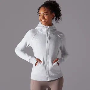 Pull molletonné personnalisé à col roulé épais pour femme, avec fermeture éclair, chaud, pour l'automne et l'hiver - Product Image 3