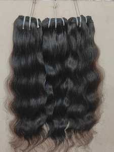 100% cheveux bruts indiens bruts non transformés soyeux droits ondulés 12A vagues naturelles paquets de cheveux humains originaux du meilleur vendeur - Product Image 1