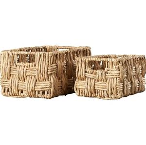 Contemporary Design Best Quality Brown Jute Handmade Storage Basket with Handles for Home And Office.