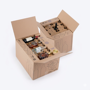 5-Layer Heavy Duty Corrugated Carton <b>Box</b> for Bottled Water <b>Strong</b> Durable Shipping Packaging <b>Box</b> - Product Image 5