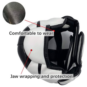 Casque de boxe Muay Thai en cuir PU, protection de la tête pour l'entraînement et le sparring, pour la boxe, le kickboxing et le MMA - Product Image 3