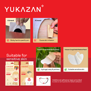 Parche Hidrogel Herbal Yukazan para Alivio de la Tos en Adultos, Uso Externo, 2 Unidades, Alta Calidad Garantizada, 3 Años de Duración, Proveedor Chino - Product Image 6