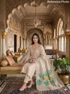 New Designers Premium MUL CHANDERI Reversible Salwar Kameez Set for Women Party Wear All Seasons - Product Image 2