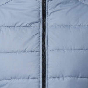 ALLIGNED INDUSTRY Manteau matelassé en laine pour homme, beige, à capuche, avec fermeture éclair, décontracté, coupe droite/slim, réversible - Product Image 4