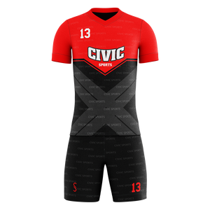 Maillots de sport personnalisables 100% polyester pour hommes uniformes de football de haute qualité impression par sublimation confortable conceptions de vêtements d'équipe - Product Image 1