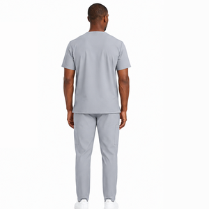Conjunto de Uniformes Médicos para Hombre, Uniforme Personalizado para el Cuidado de la Salud, Ropa de Trabajo para Doctores y Enfermeras de Hospital, Top con Cuello en V y Pantalones, Transpirable y Flexible, Venta al Por Mayor - Product Image 2