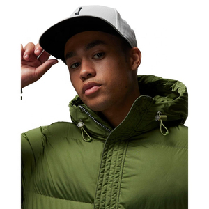 Winter Men's Hooded Canvas Puffer <b>Jacket</b> 100% Nylon Insulated <b>Waterproof</b> Windproof <b>Warm</b> Outerwear Front Custom Bulk Collection - Product Image 2