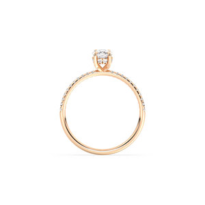 Bague halo dissimulée en diamant de laboratoire HPHT CVD certifié REYES IGI en or massif 14 carats, taille coussin, diamant de 1,17 carat, bijoux fins - Product Image 5
