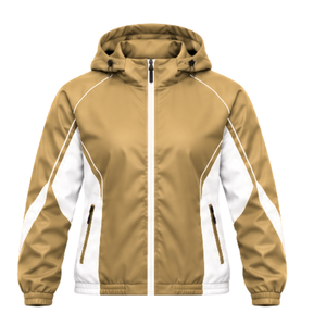 Ensemble de survêtement de jogging pour homme de haute qualité, veste coupe-vent à capuche et pantalon à taille élastique assorti pour la course à pied - Product Image 4