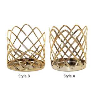 Lanterne décorative en fer de qualité supérieure avec porte-bougie en métal durable pour tables à manger, salons et centres de table pour événements - Product Image 2