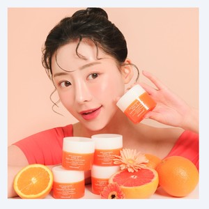 Crème visage coréenne éclaircissante Derma Share Red Hyang Vita C Brightening Capsule Cream 50mL Crème éclaircissante pour la peau au citron - Product Image 4