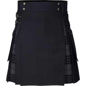 Kilt Híbrido Hamilton Gris Tartán para Mujer con Bolsillos Cargo, Faldas Escocesas de las Tierras Altas Más Vendidas para Niñas - Product Image 3