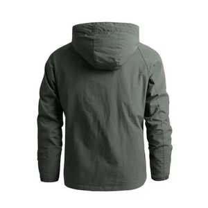 Chaqueta Acolchada Cortavientos para Hombre, Gruesa, Impermeable, de Lona, de Secado Rápido, Transpirable, Informal para Exteriores, con Cierre de Cremallera, Camuflaje Personalizado - Product Image 2