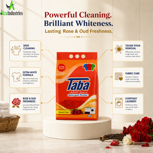 Rose & Oud <b>Detergent</b> Powder 1KG | Deep Cleaning Laundry Blend for Tough Stain Removal Extra Whiteness Fabric Care for Daily Uses - Product Image 5