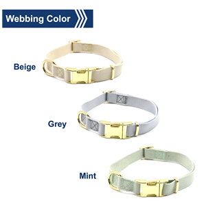 Venta caliente Collar de perro de algodón ajustable Ajuste suave y cómodo para perros pequeños y grandes Patrón sólido Durable Clásico personalizado - Product Image 2