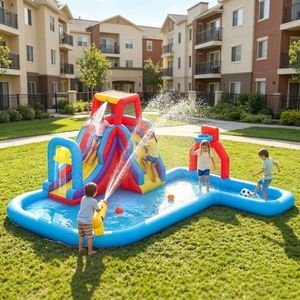 Grande Castello Gonfiabile da Esterno per Divertimento e Intrattenimento - Product Image 1