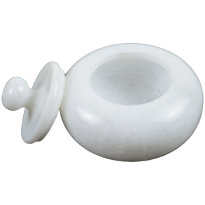 Trending Design Salt Pepper Pot Naturally White Colored Finishing Design Best for Home and Kitchen Decor Design Stone Pot - Product Image 4