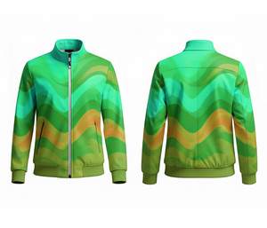 Veste à fermeture éclair intégrale personnalisée par sublimation pour le sport et les loisirs, chaude, respirante et à séchage rapide |   Tailles Hommes Femmes Jeunes - Product Image 5