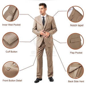 Costume de mariage élégant pour homme, coupe classique, coupe moderne, tissu de haute qualité pour les cérémonies et événements de mariage - Product Image 5