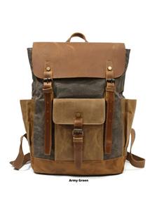 Mochila de Lona y Cuero para Viajes, Oficina, Portátil, Venta al Por Mayor, Personalización de Logotipo OEM, Fábrica LCB-0091 - Product Image 6