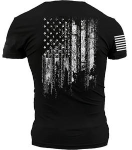 T-shirt pour homme de haute qualité en gros, 100% coton tricoté, respirant, coupe ample, impression personnalisée, grande taille, 300g - Product Image 3