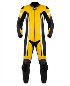 Combinaison de moto en cuir sur mesure de qualité supérieure MotoCP Racing 1 pièce, équipement de conduite avec bosse niveau 2 CE, fabriquée sur mesure - Product Image 1