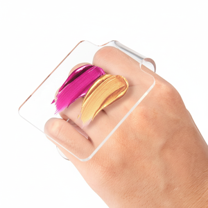 Paleta de Maquillaje Transparente de Acrílico, para Mezclar Cosméticos, Base, Lápiz Labial, Pigmentos, Herramienta para Decoración de Uñas - Product Image 1