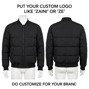 Premium 450 GSM Sherpa <b>Fleece</b> Windproof Hooded Bomber Jacket <b>Brown</b> PU Panel Custom Embroidery Logo Unisex Winter Wear Nylon - Product Image 1