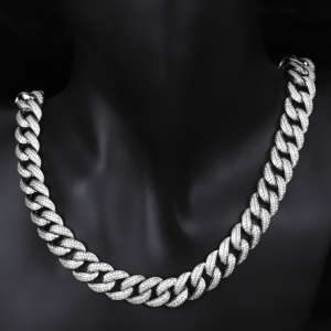Women <b>Men</b> <b>White</b> <b>Gold</b> Hip Hop High End <b>Necklaces</b> Jewelry - Product Image 1