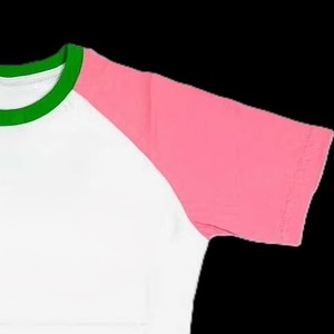 เสื้อยืดแขนสั้นคอกลมสีขาวเขียวชมพูสำหรับผู้หญิง ทรงปกติ ผ้าฝ้าย 100% ระบายอากาศได้ดี ถักทออย่างดี - Product Image 5